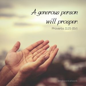 Proverbs 11:25a ISV